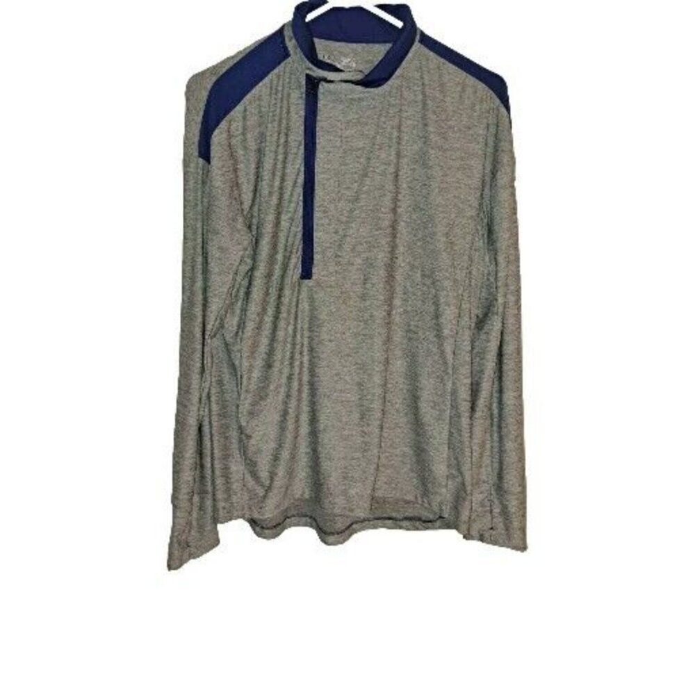 Under Armour Women's Medium Gray 1/4 Zip Shirt Thumb Holes